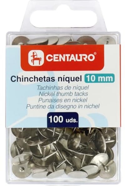 100 Zilveren Punaises van Vernikkeld Metaal – 10 mm – Ideaal voor Cork- en Wandborden