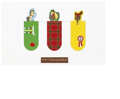 Moses Magnetische Boekenleggers Paarden 6 Cm 3 Stuks