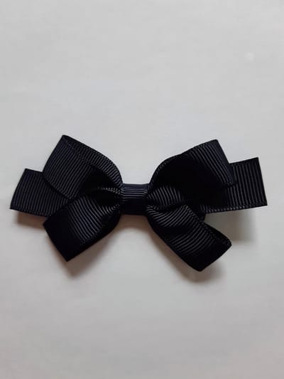 Le Sjalerie  clip met strik donkerblauw meisje speldje haarspeld haarspeld blauw