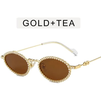 Vintage Volledig Kristal Anti-blauw Licht Bril voor Vrouwen Nieuwe Legering Kleine Ovale Strass Glanzende Heldere Brilmonturen Zonnebrillen