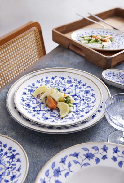 Kütahya Porselen Serveerschaal - Tile Legacy - Porselein - 18x9 cm - set van 2