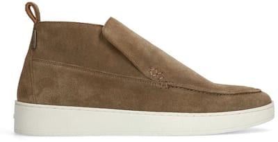 Manfield - Heren - Taupe suède boots - Maat 42
