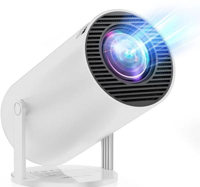 QIN® Draagbare beamer - Beamer - Projector - Mini Beamer - Wit - 10cm x 10cm x 15cm