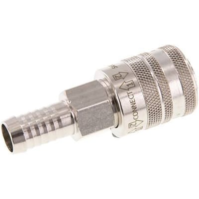 Vernikkeld Messing DN 7.8 Safety Luchtkoppeling Snelkoppeling 13 mm Slangpilaar