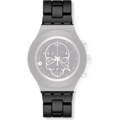 Swatch Mixed Materials - Diaphane - SVA/SVB/SVC/SVD ASVCF4001AG SVCF4001AG Full-Blooded Black Skull band