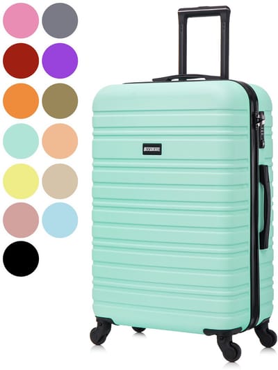 BlockTravel® Reiskoffer Groot 74L - Grote Koffer met TSA-slot - Reiskoffer met Wielen - Valies Grote Koffer - 4 Spinner Wielen - Lichtgewicht Koffer - Ruimbagage Koffer - Koffer Large - 72cm - Mint groen