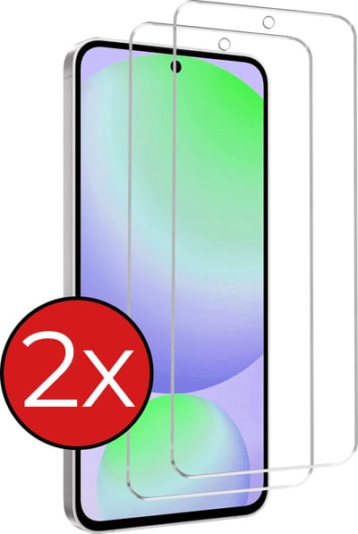 Screenprotector - 2 Stuks - Geschikt voor Samsung Galaxy S24 FE - Extra Sterk - Beschermglas - Gehard Glas - Tempered Glass - Screen Protector