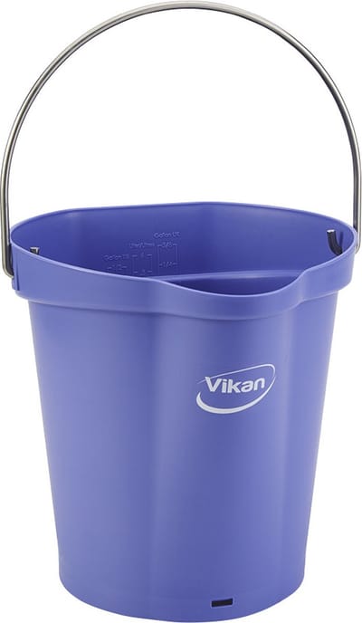 Vikan Emmer 56888 - 6 Liter - Paars - Stevige Emmer - Chemicaliën bestendig - Maximaal 100°C - Geschikt voor Voedselverwerking en Schoonmaakwerkzaamheden