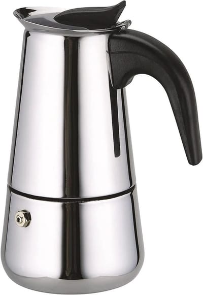 RVS Espressopot voor 6 Kopjes - Geschikt voor Gas, Keramiek en Elektrisch Fornuis