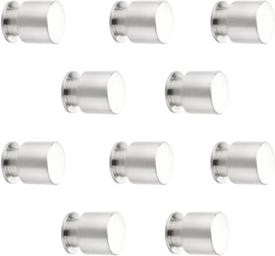 10 x Meubelknop EK05 Ø 15 mm Roestvrij staal geborsteld Roestvrij stalen knop van SOTECH