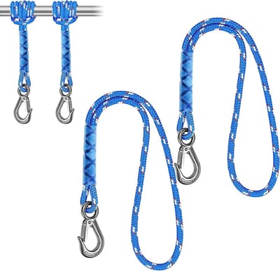 Schommelbevestiging Set - Hangmat Ophanging - Tuin Ophangen - Verstelbaar Touw - 50 cm - Blauw