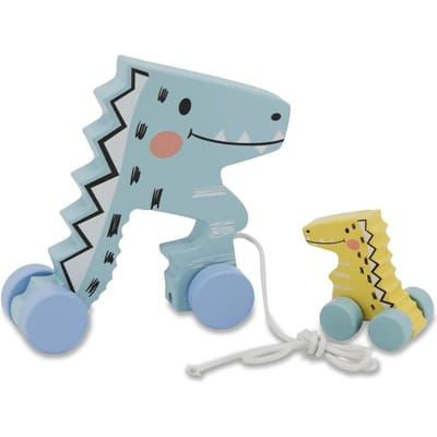Jamara Houten Dino Trekfiguur - Houten Speelgoed voor Jongens