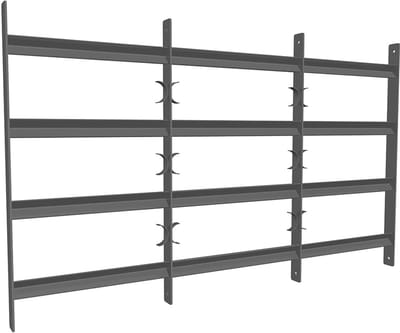 Raamrooster Staal - Raambescherming Inbraak - Veiligheid Balkon - Verstelbaar Frame - 60x70-130cm - Zilver