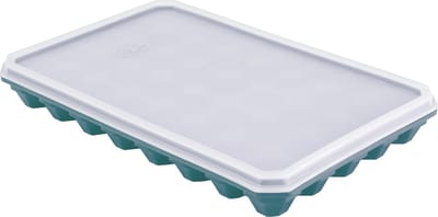 JU&MP Diamant XL IJsblokjesvorm - IJsblokjes - IJsblokjesvorm met Deksel - Blauw