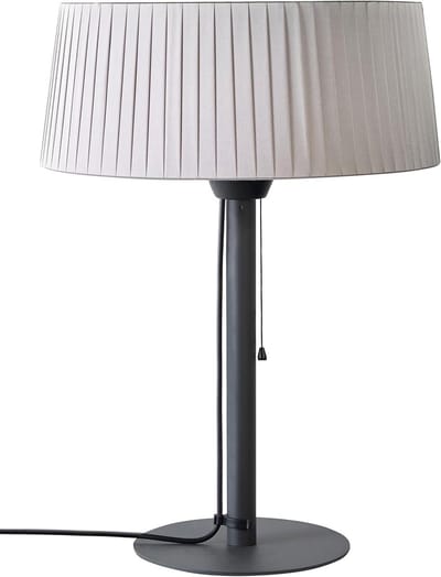 Terrasverwarmer - Buitenverwarming - Gezellige sfeer - Draagbaar ontwerp - 70 cm hoog - Grijs