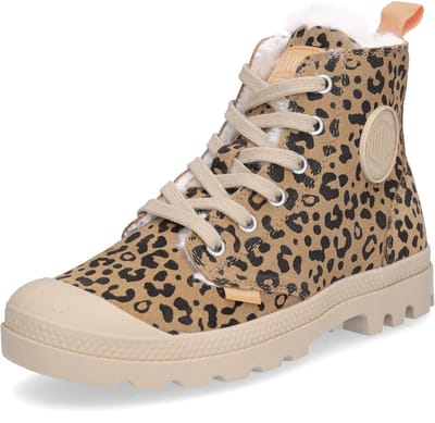 Palladium 99519-974-M Pampa Hi Zip WL Leo - Dameslaarzen - Liefbruin-Zwart