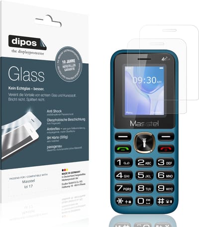 dipos – 2x Matte Pantserfolie geschikt voor Masstel Izi 17 | 9H Screenprotector