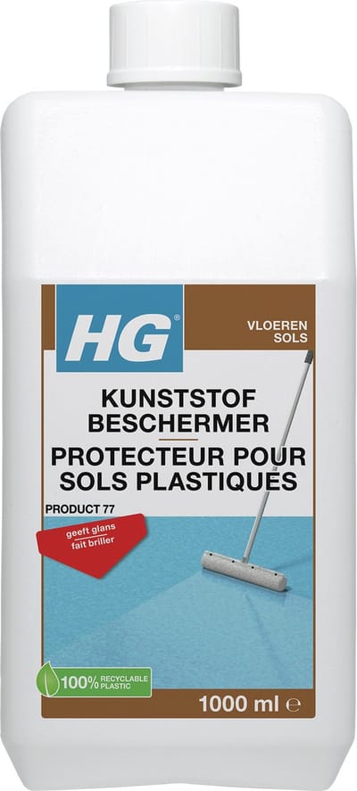 HG kunststofbeschermer (product 77) - 1L - beschermt tegen slijtage en krassen - geschikt voor  o.a. pvc, gietvloeren en linoleum