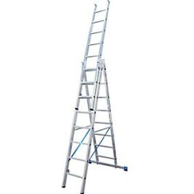 Multifunctionele ladder van aluminium 3 x 8 sporten