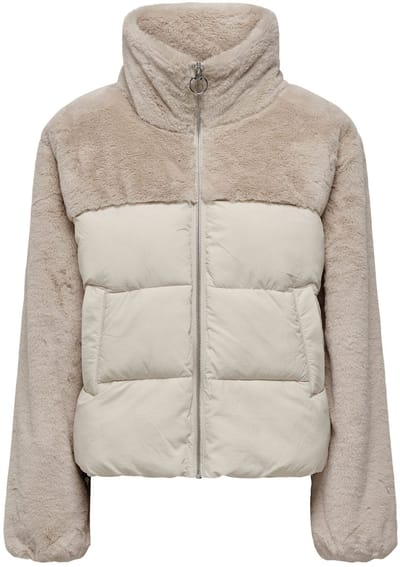 ONLY - ONLWANJA FUR PUFFER MIX JACKET OTW Dames Jas