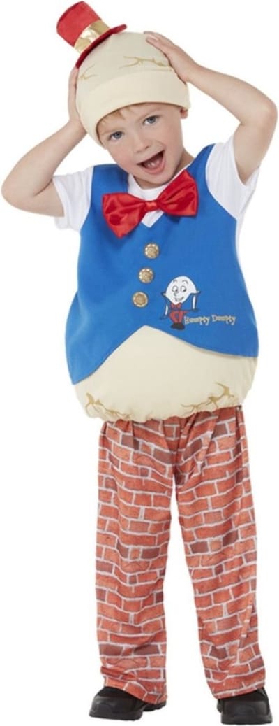 Smiffys - Toddler Humpty Dumpty Kinder Kostuum - Kids tm 2 jaar - Multicolours
