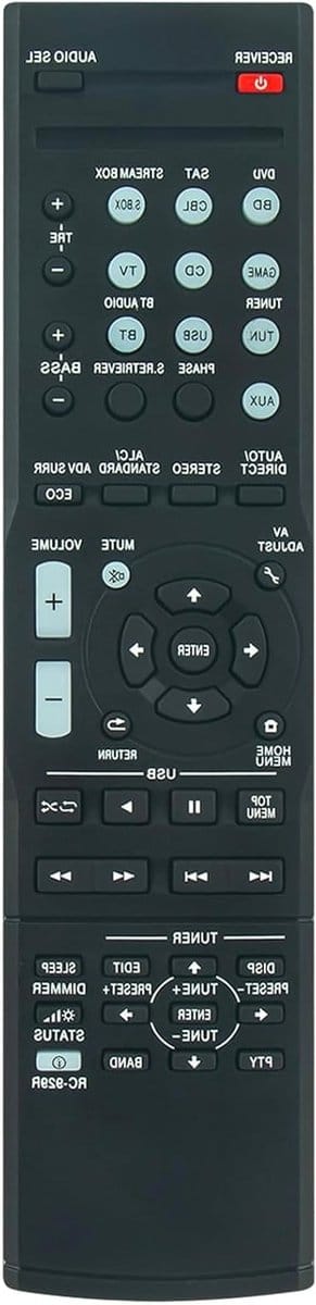 Afstandsbediening vervanging voor AV-receiver, compatibel met VSX-531 en RC-929R, eenvoudig te gebruiken