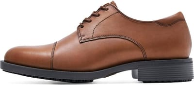 Shoes For Crews Senator | Bruin | Maat 41 | Formele waterbestendige schoenen met verhoogde antislip