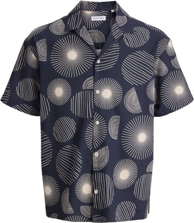 JACK&JONES - JJABSTRACT PRINT SS RESORT SHIRT - Heren - Overhemden