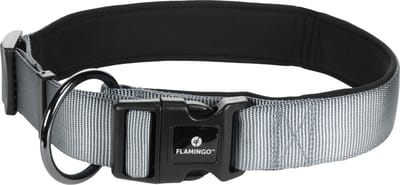 Flamingo Abbi - Halsband Honden - Halsband Abbi Grijs Xxxl 65-70cm 38mm - 1st - 133264 - 1st