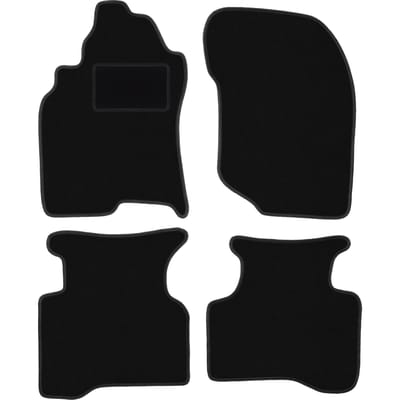 Zwarte veloursmatten voor: Nissan X-Trail I T30 SUV (2001-2007)