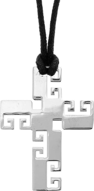 Behave - Ketting (verstelbaar) met keltisch kruis - Zilverkleur - Spirituele stijl