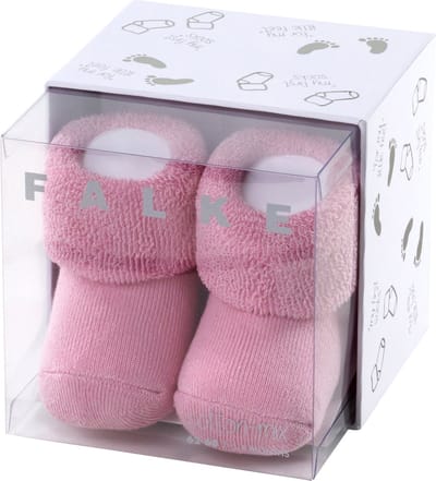 FALKE Erstling eenkleurig katoen sokken baby roze - maat 62-68