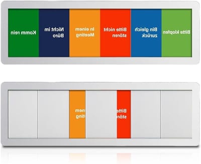 Professionele Deurbordjes voor Kantoor, Geef Aan of Je In Vergadering Bent, Niet Storen, Kom Terug, Klop AUB voor Toegang