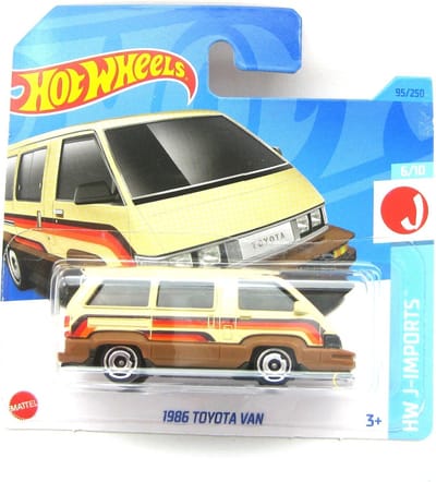 HOT WHEELS 1986 TOYOTA VAN 95/250 1:64 CREME HW J-IMPORTS 6/10