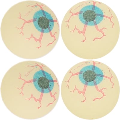 4x Glow in the dark oogballen