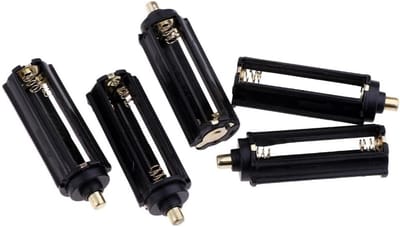 5 Stuks Batterijhouder AAA Opbergdoos met Draadverbinding - Ideaal voor Camping en Zaklampen