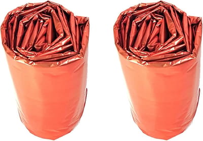 Nood Slaapzak - Survival Bivy - Kamperen Wandelen - Dubbele Persoons - 200x120cm - Oranje
