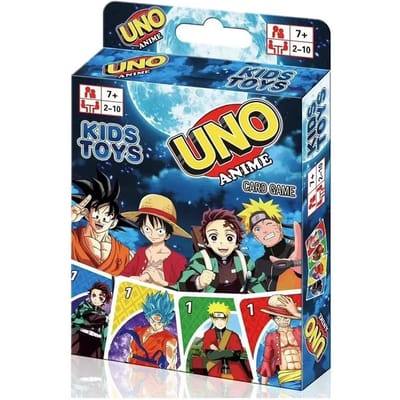 EEN FLIP!  Bordspel Anime Cartoon Mario Figuur Patroon Familie Grappig Vermaak One Piece uno Kaartspellen Kerstcadeaus