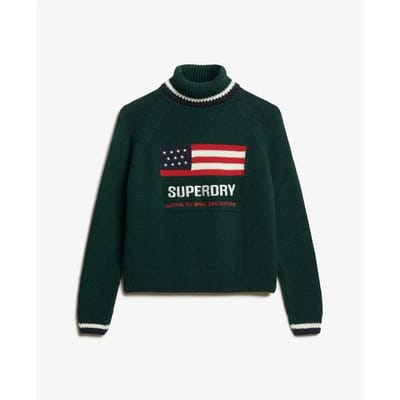 Superdry - Americana gebreide coltrui - Dames - Sweaters