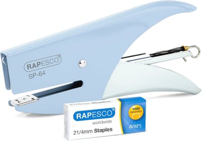 Stapeltang voor 12 Vellen met 1000 Nietjes 21/4mm - Lichtblauw