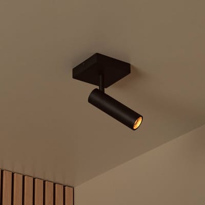 Lucide GRADO - Plafondspot (Plafondlamp) - 1xGU10 (MR11) - Zwart