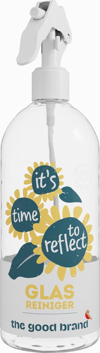 The Good Brand - Glasreiniger Sprayfles + 1 Ecologische Cleaning Pod - Hervulbaar -  500 ml - Duurzaam