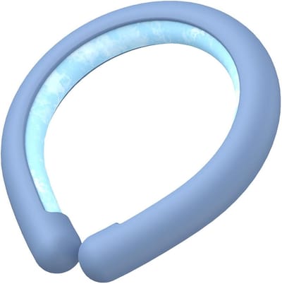 Hals Koelring - Nekkoeler Nekband - Warmte Verlichten - Herbruikbaar Gel Materiaal - 139 x 17 cm - Blauw