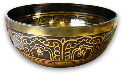 Klankschaal bewerkt 24-25 cm
