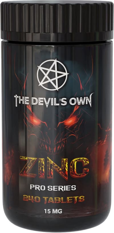 The Devils Own | Zink | 240 tabletten á 15mg per tablet 240 doseringen | Mineraal | Supplement | Voedingssupplement | Gezondheid | Nutriworld
