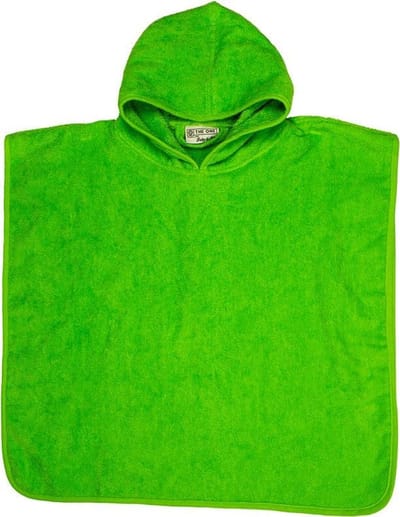 The One Towelling Baby Poncho - 55 x 55 cm - Badcape - Gekamd Katoen - One Size - Limoengroen