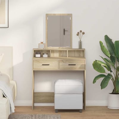 vidaXL - Kaptafel - Sonoma - Eik - 79 - x - 41 - x - 140 - cm - Bewerkt - hout