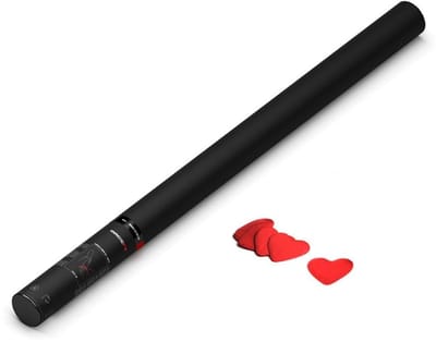 MagicFX Handheld Confetti hartjes Cannon 80cm rood