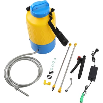 Pulvérisateur Électrique 5L 2A Petit Plus Épais Multifonctionnel Alimenté par Batterie au Lithium Pulvérisateur pour Plantes yellow