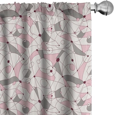 ABAKUHAUS Midden van de eeuw – 2x75x225 cm Gordijnen – Microvezel